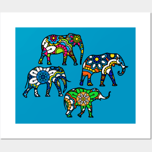 Elephant Herd Posters and Art